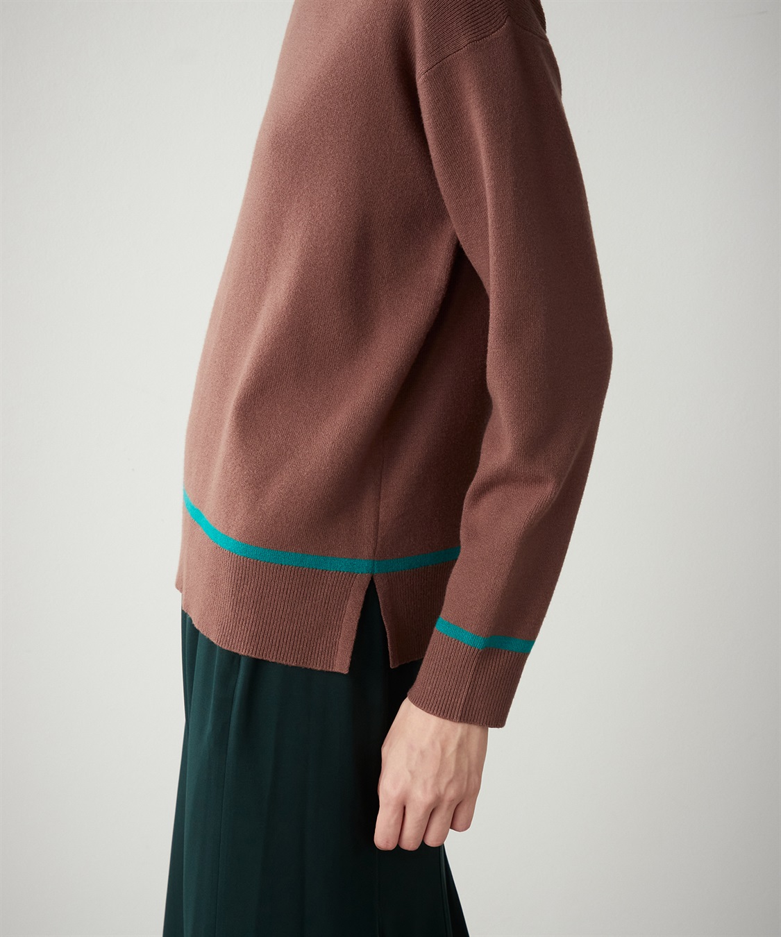 LE SOUK HOLIDAY 配色ボトルネックプルオーバー_sub_6