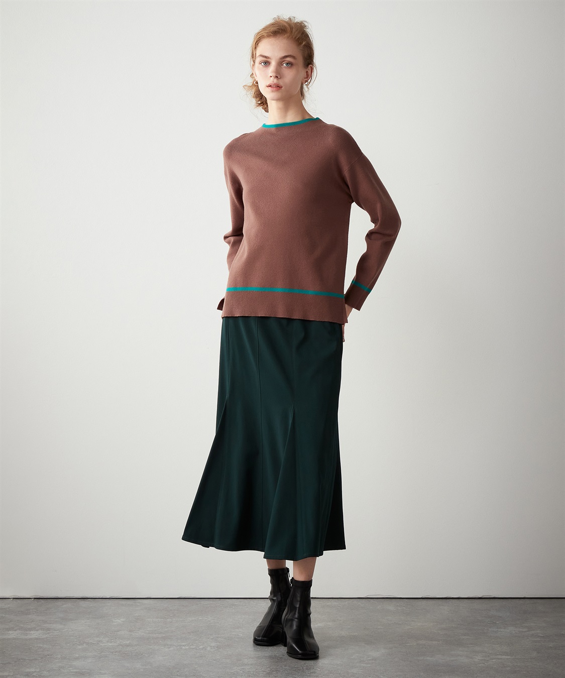 LE SOUK HOLIDAY 配色ボトルネックプルオーバー_sub_8