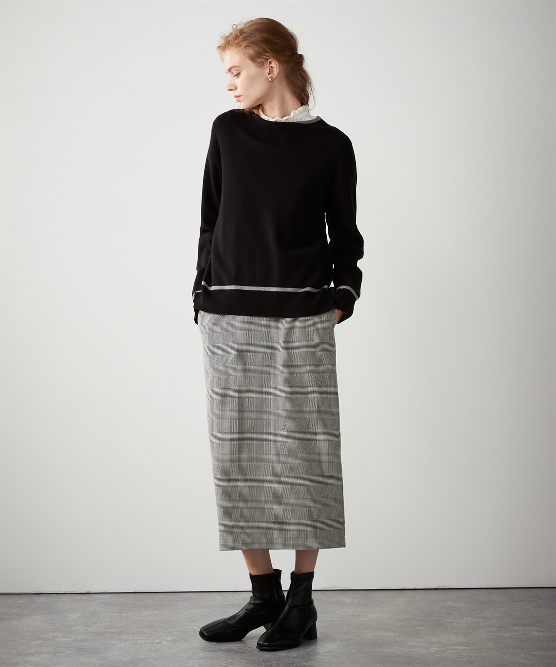 LE SOUK HOLIDAY 配色ボトルネックプルオーバー_sub_11