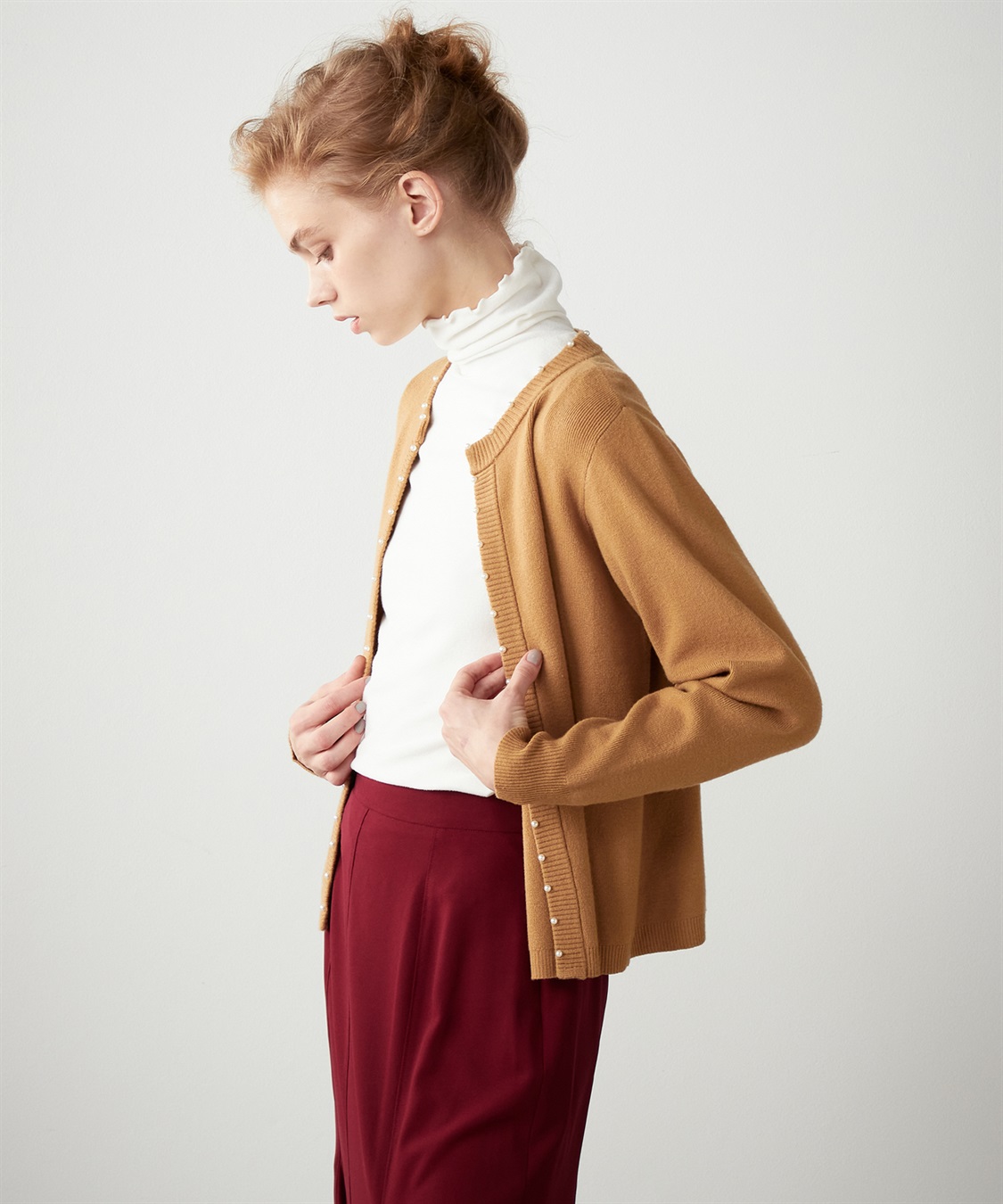 LE SOUK HOLIDAY パールボタンニットカーディガン_sub_2