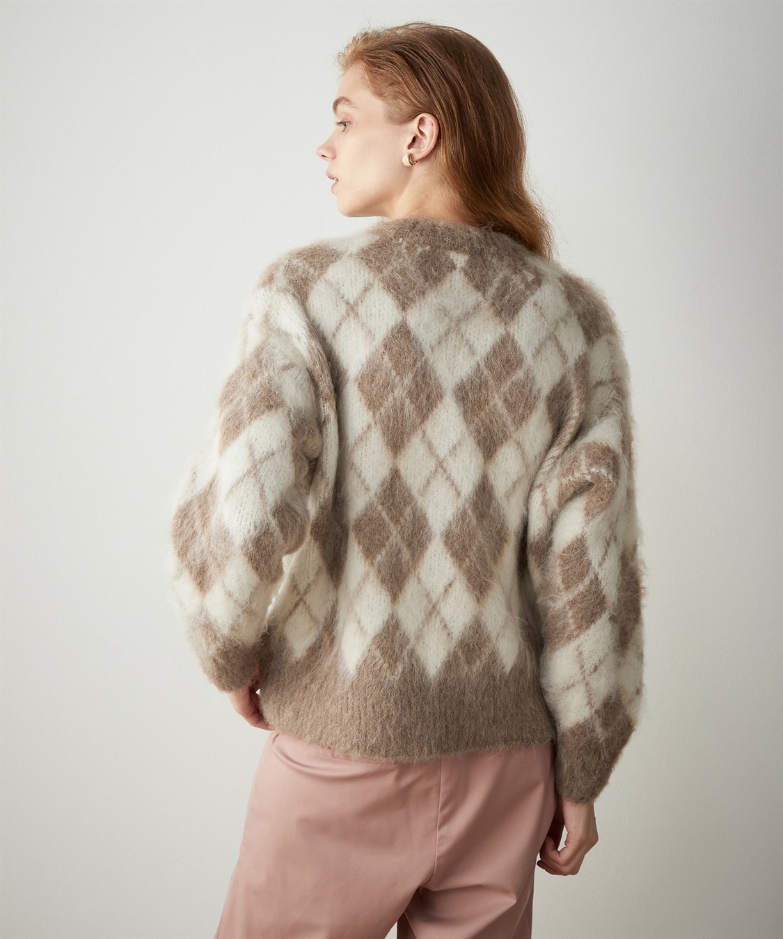 LE SOUK HOLIDAY アーガイルニットプルオーバー_sub_4