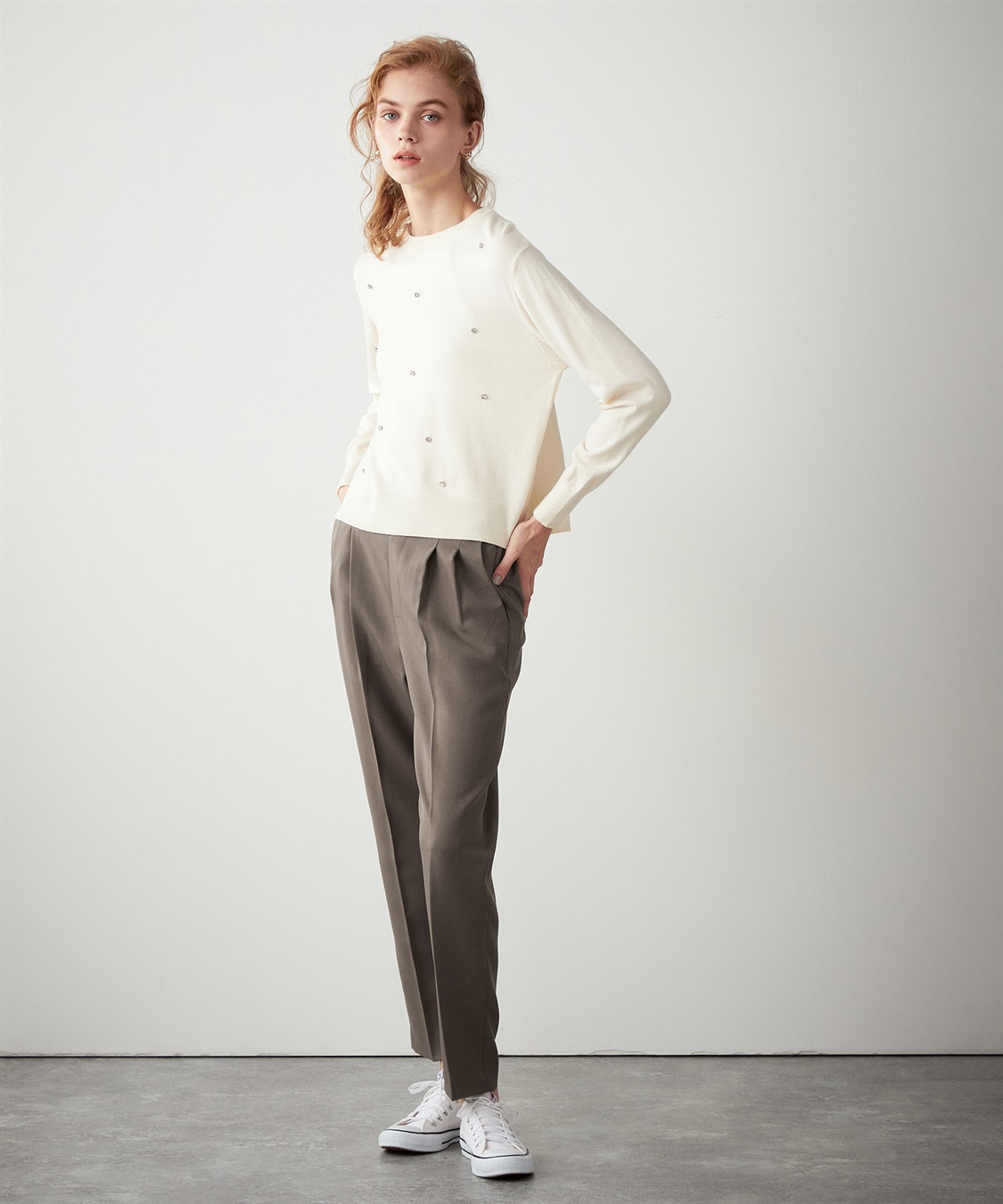 LE SOUK HOLIDAY ビジュー付きニットプルオーバー_sub_10