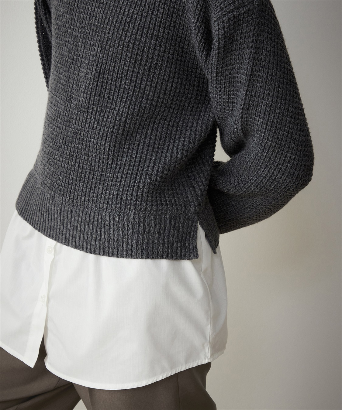 LE SOUK HOLIDAY フェイクレイヤードニットプルオーバー_sub_7