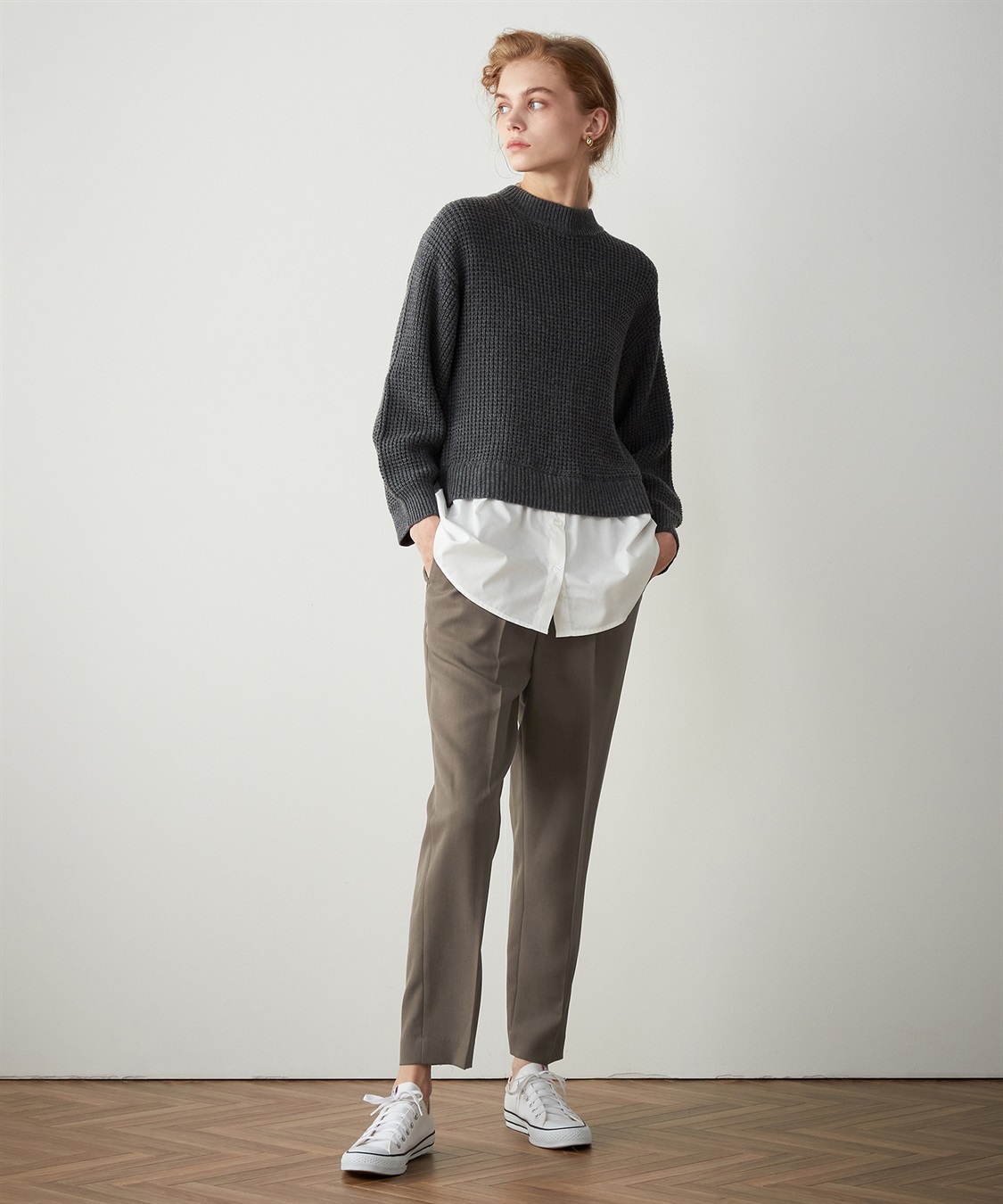 LE SOUK HOLIDAY フェイクレイヤードニットプルオーバー_sub_8