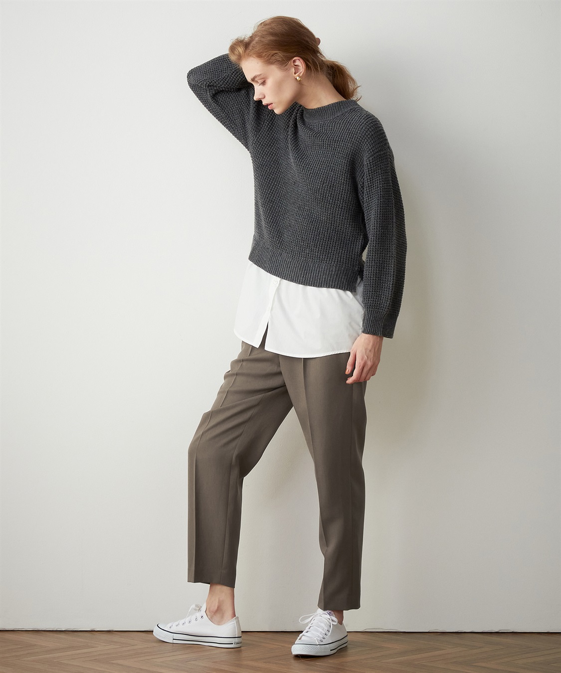 LE SOUK HOLIDAY フェイクレイヤードニットプルオーバー_sub_9