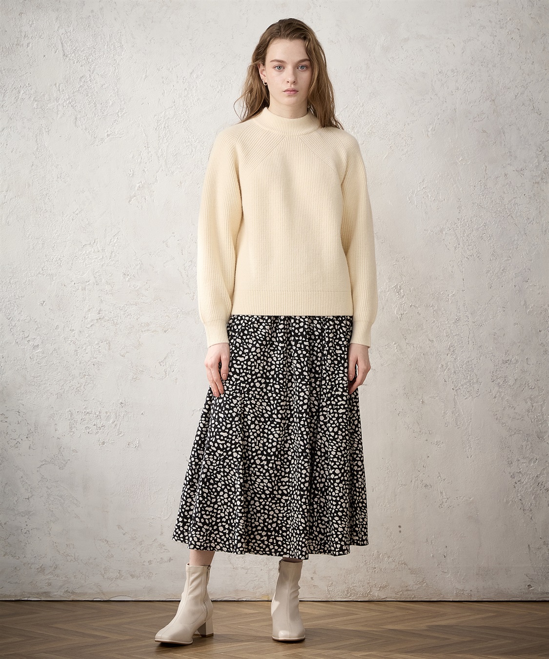 畦編みハイネックニットプルオーバー LE SOUK HOLIDAY｜クロスプラス