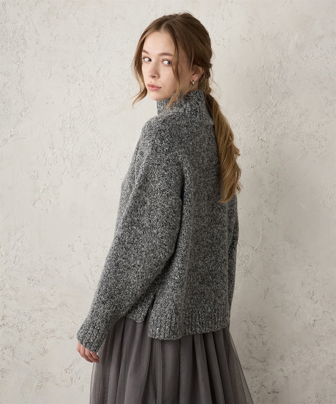 ミックスヤーンニットプルオーバー LE SOUK HOLIDAY｜クロスプラス公式