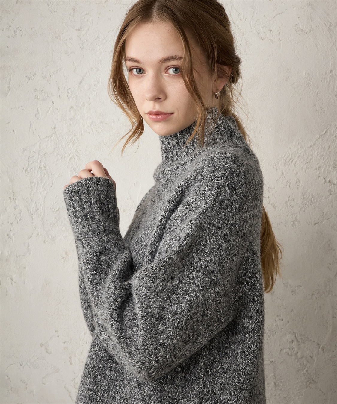 LE SOUK HOLIDAY ミックスヤーンニットプルオーバー_sub_5