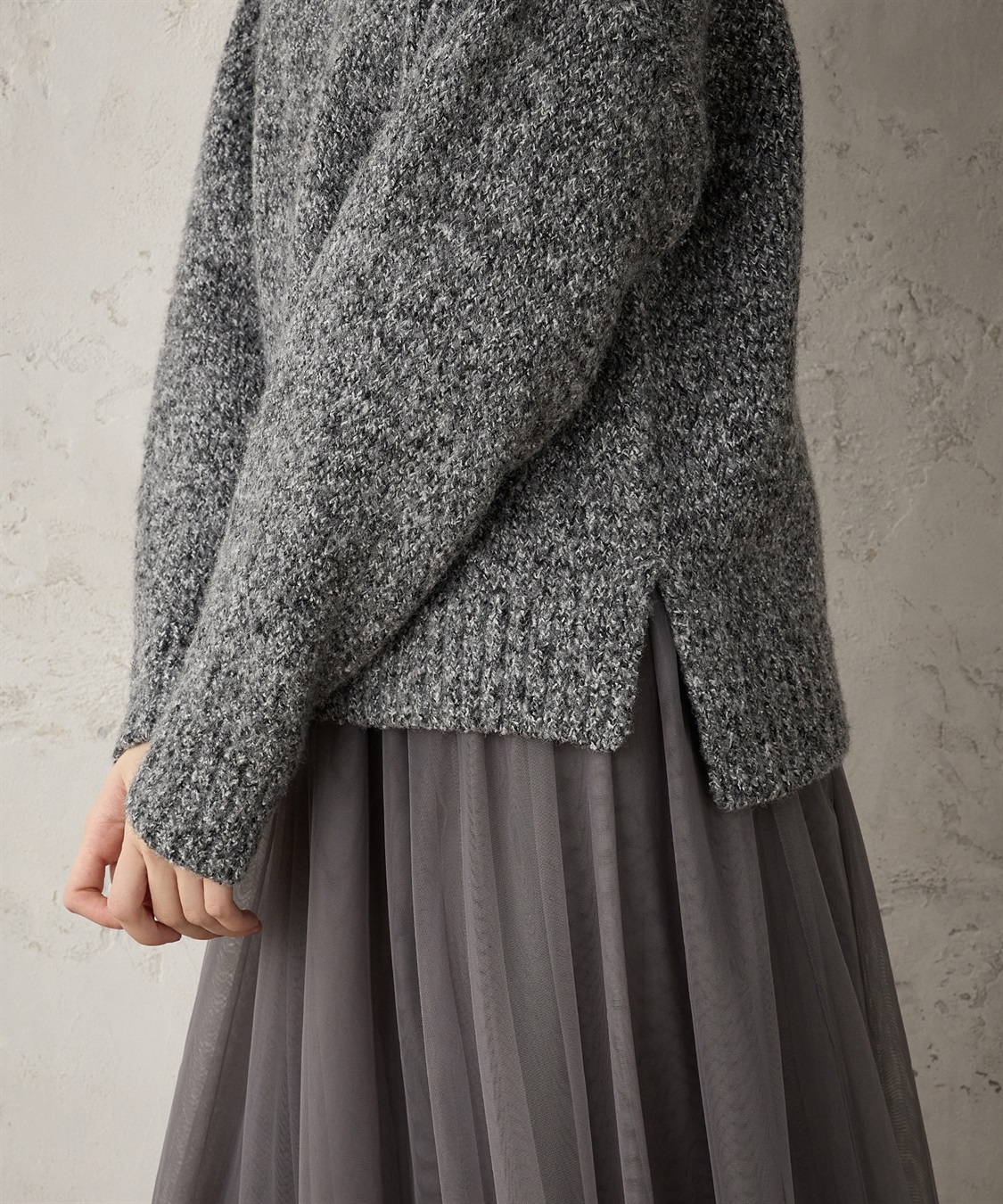 ミックスヤーンニットプルオーバー LE SOUK HOLIDAY｜クロスプラス公式