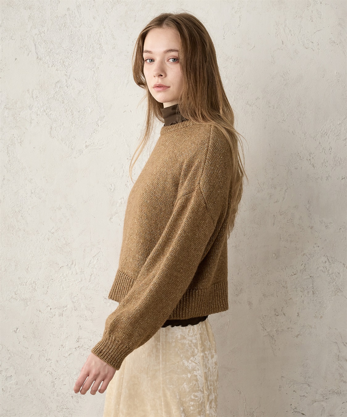 LE SOUK HOLIDAY クルーネックラメニットプルオーバー_sub_2
