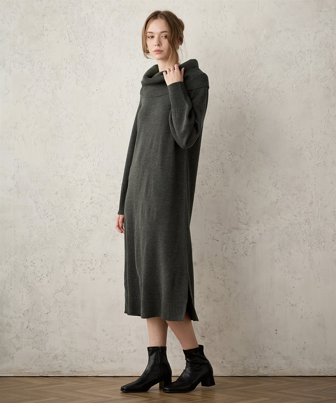 オフタートルニットワンピース LE SOUK HOLIDAY｜クロスプラス公式通販