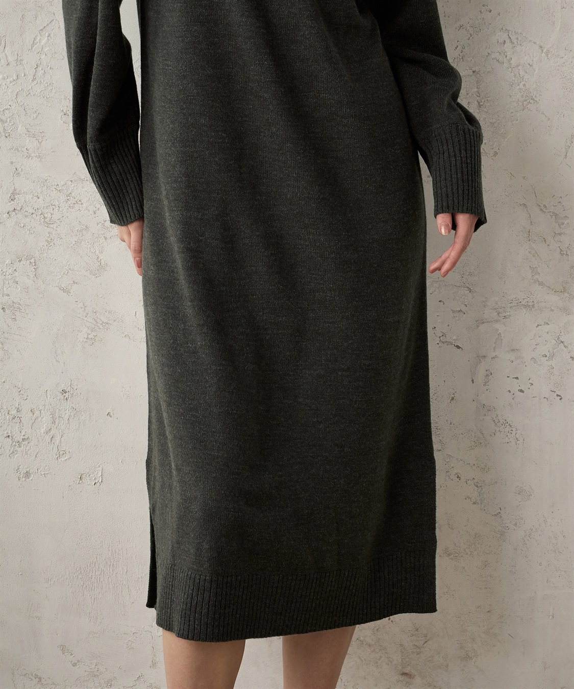 bitnabi TOKONATSU ONE PIECE 黒 20％off】ポロニットドレス(ネイビー×オフホワイト) - seventen