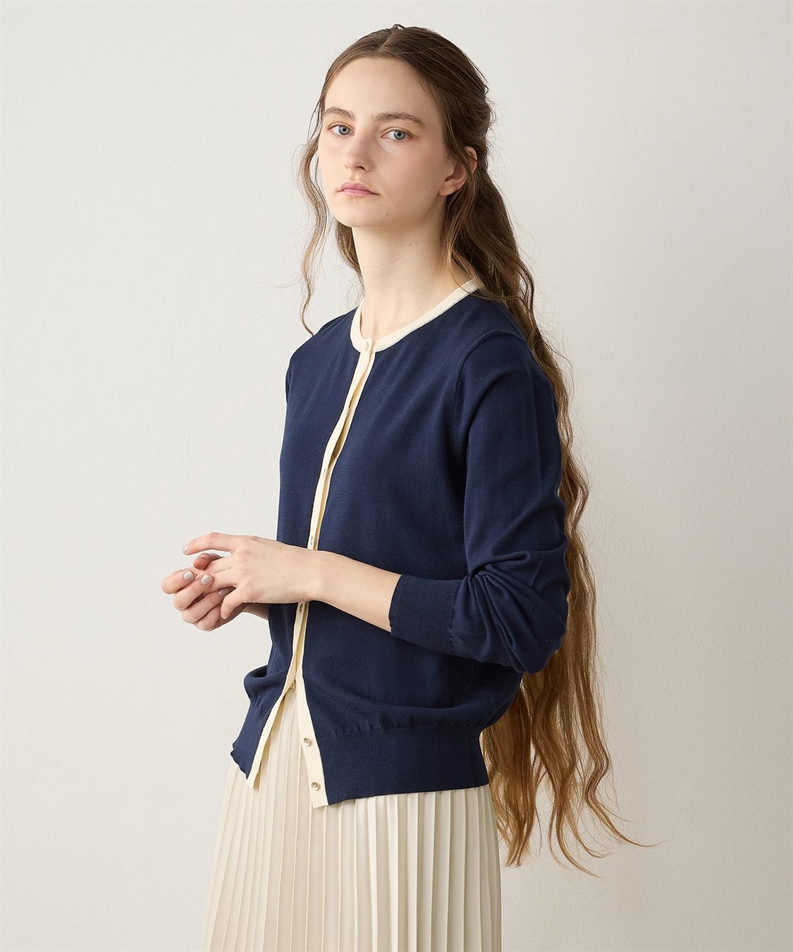 LE SOUK HOLIDAY バイカラーカーディガン_sub_13