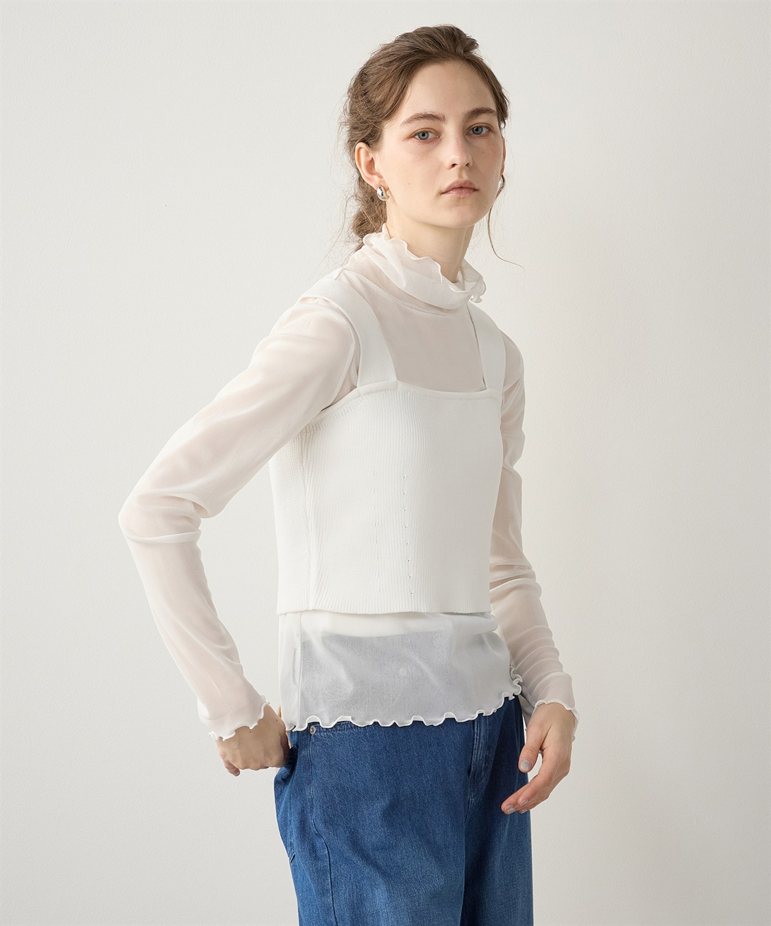 khaite LUCIE トップ　リブニットビスチェ KHAITE Lucie strapless ribbed-knit top | THE OUTNET