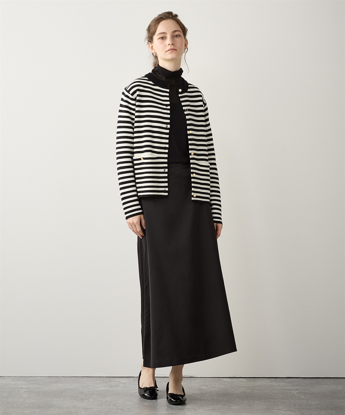 LE SOUK HOLIDAY 金ボタンクルーネックカーディガン_sub_17