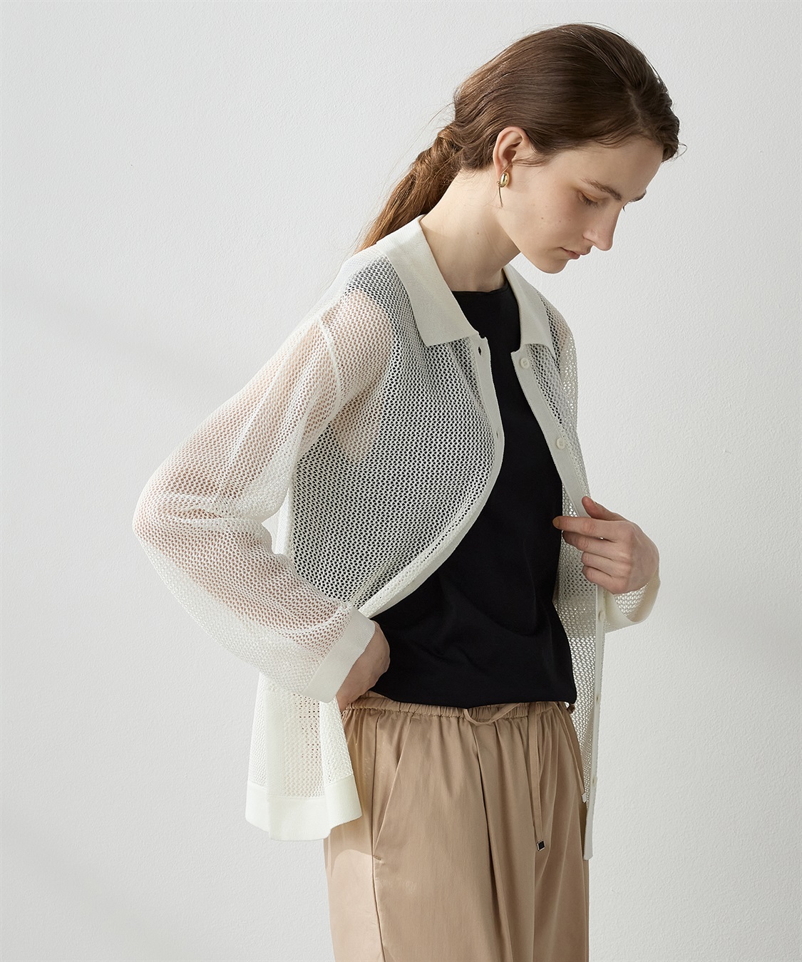 メッシュカーディガン LE SOUK HOLIDAY｜クロスプラス公式通販サイト