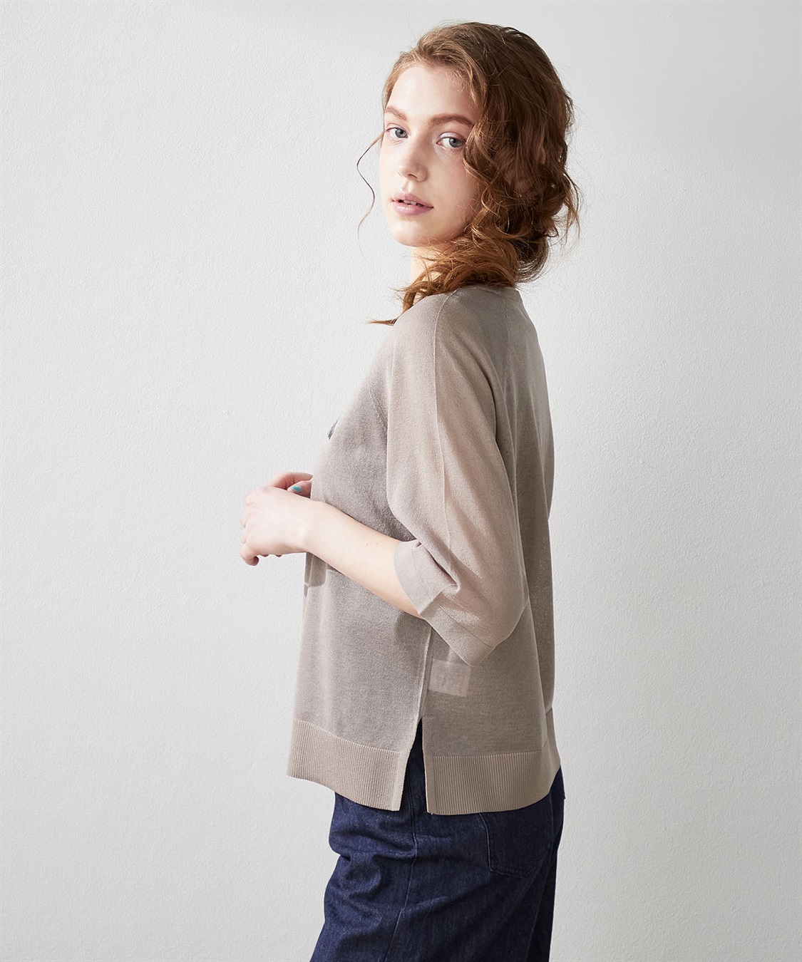 LE SOUK HOLIDAY ロゴシアーニットプルオーバー_sub_1