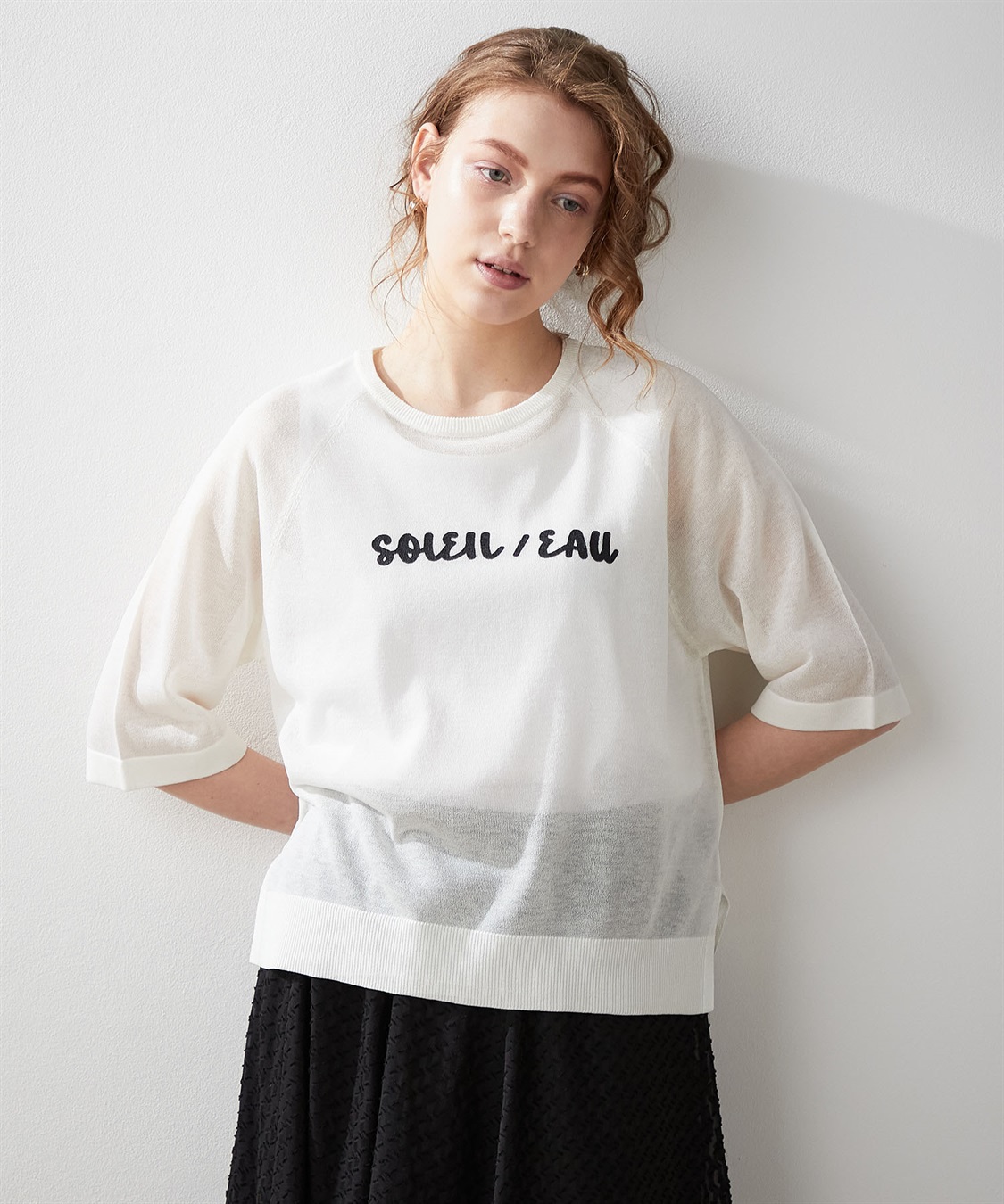 LE SOUK HOLIDAY ロゴシアーニットプルオーバー_sub_9