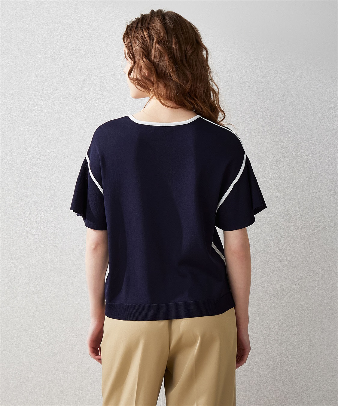 LE SOUK HOLIDAY フリルスリーブニットプルオーバー_sub_3