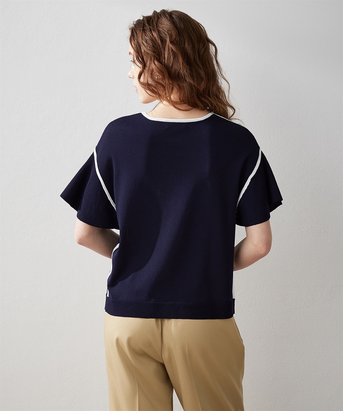 LE SOUK HOLIDAY フリルスリーブニットプルオーバー_sub_4