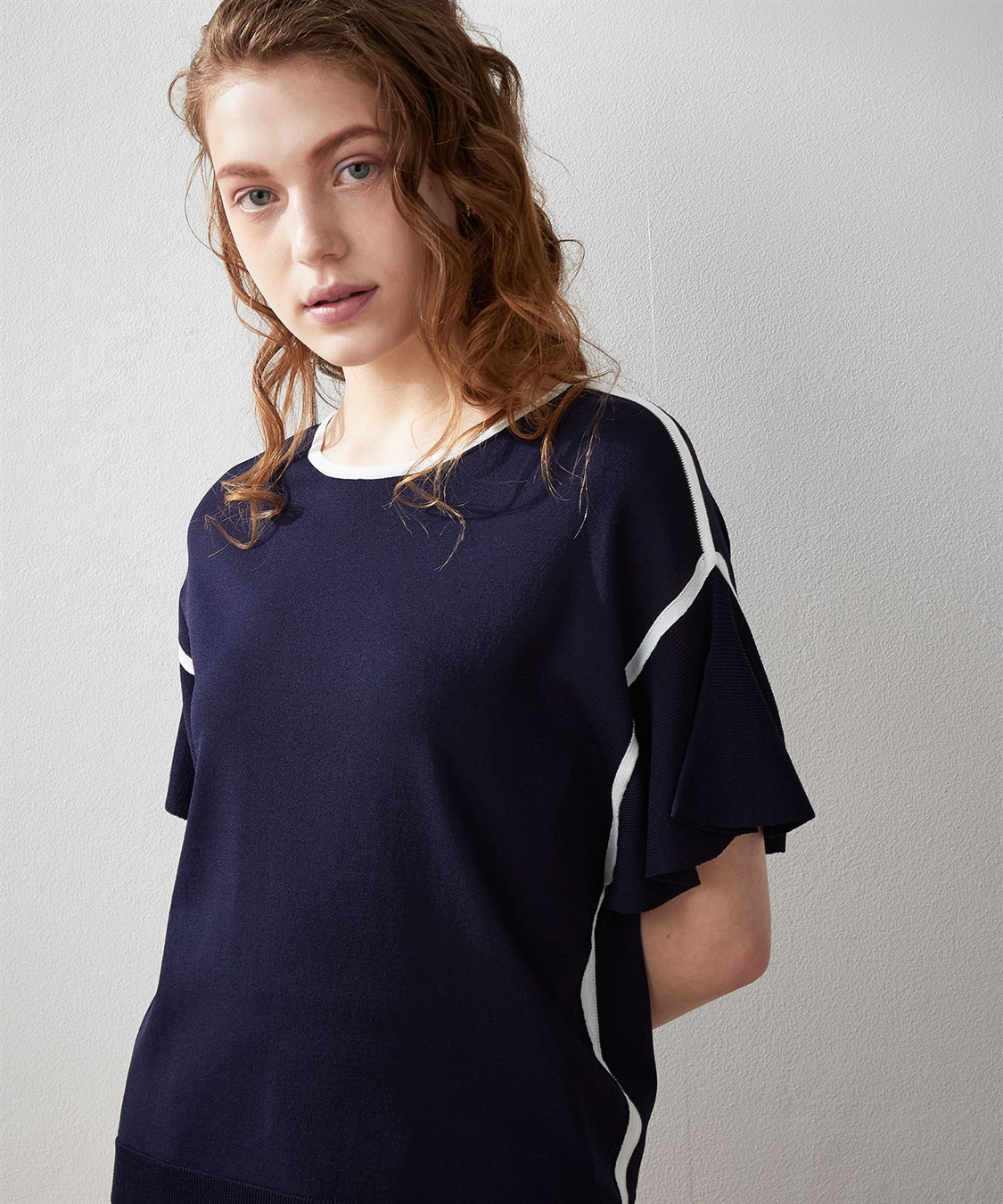 LE SOUK HOLIDAY フリルスリーブニットプルオーバー_sub_5