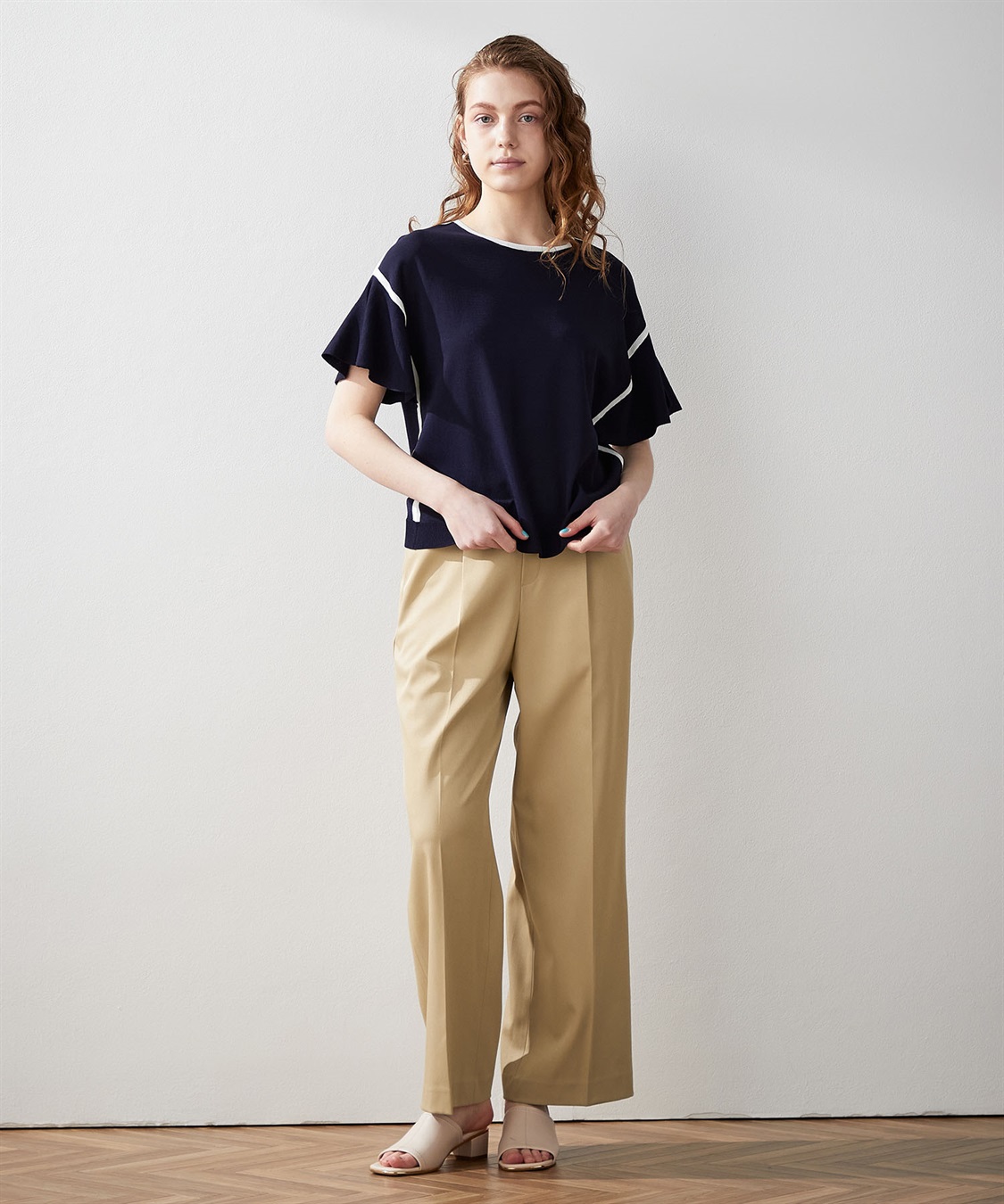 LE SOUK HOLIDAY フリルスリーブニットプルオーバー_sub_8