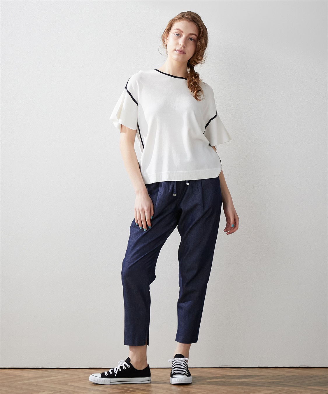 LE SOUK HOLIDAY フリルスリーブニットプルオーバー_sub_11