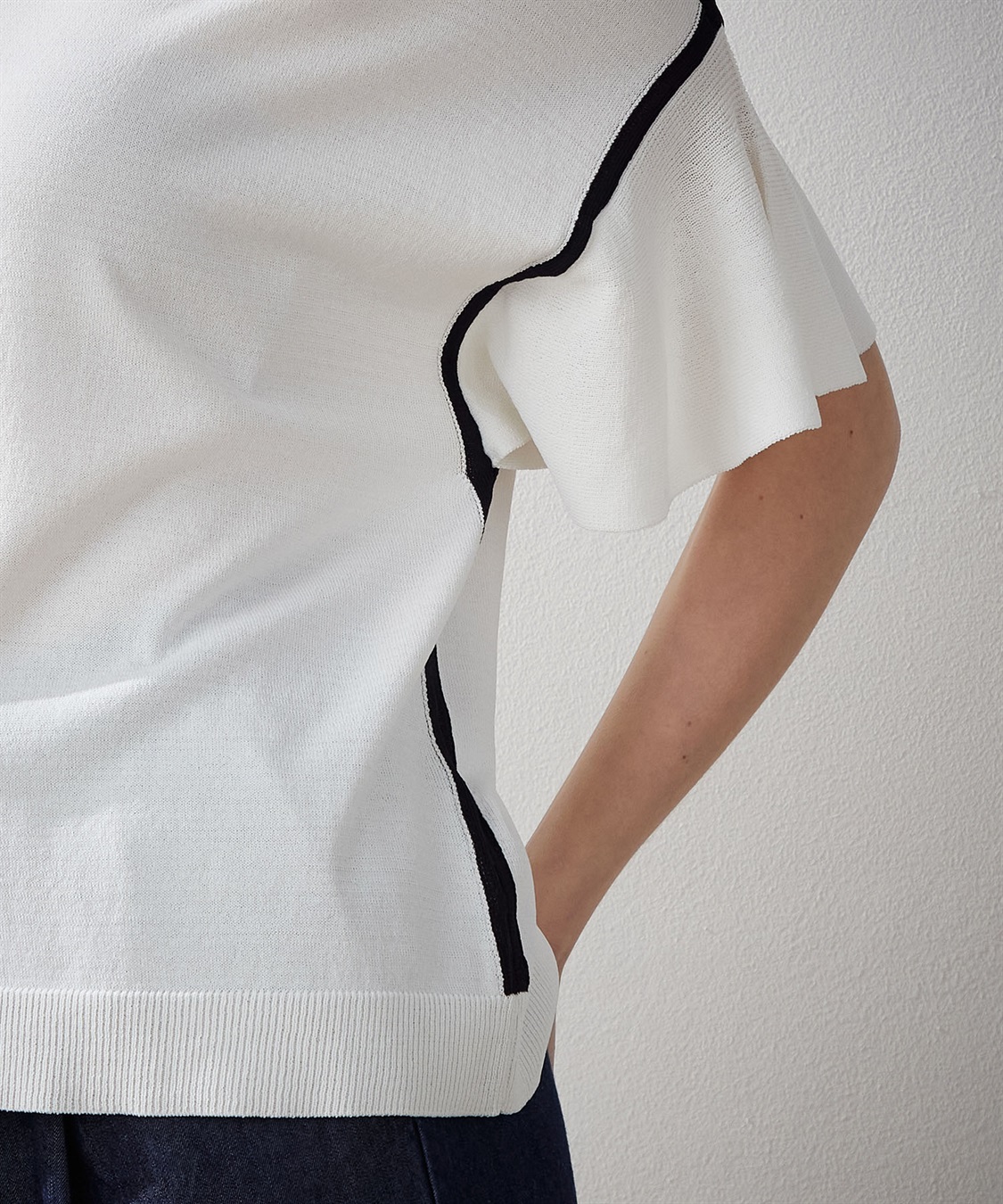 LE SOUK HOLIDAY フリルスリーブニットプルオーバー_sub_12