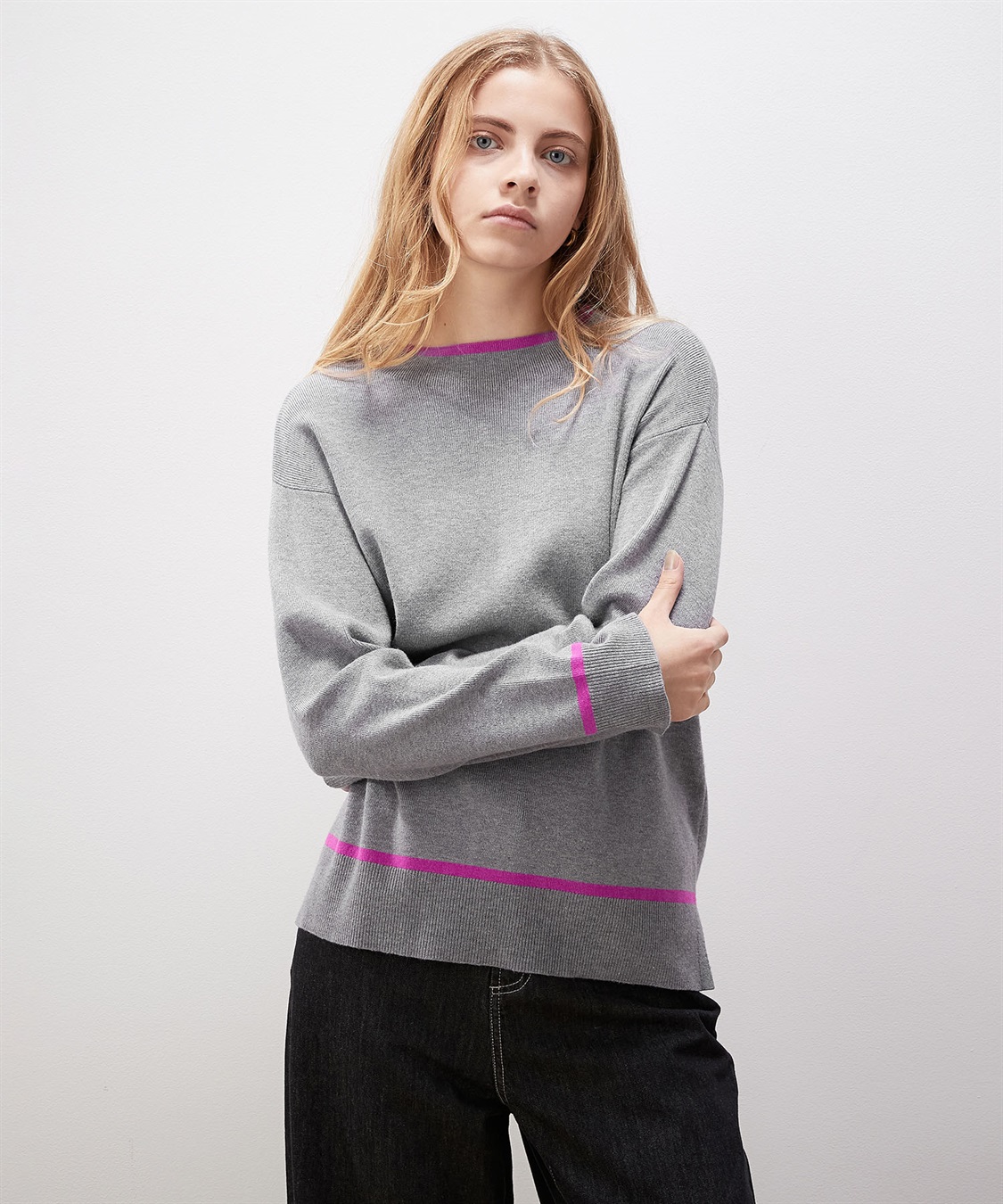 LE SOUK HOLIDAY 配色ラインニット_sub_15