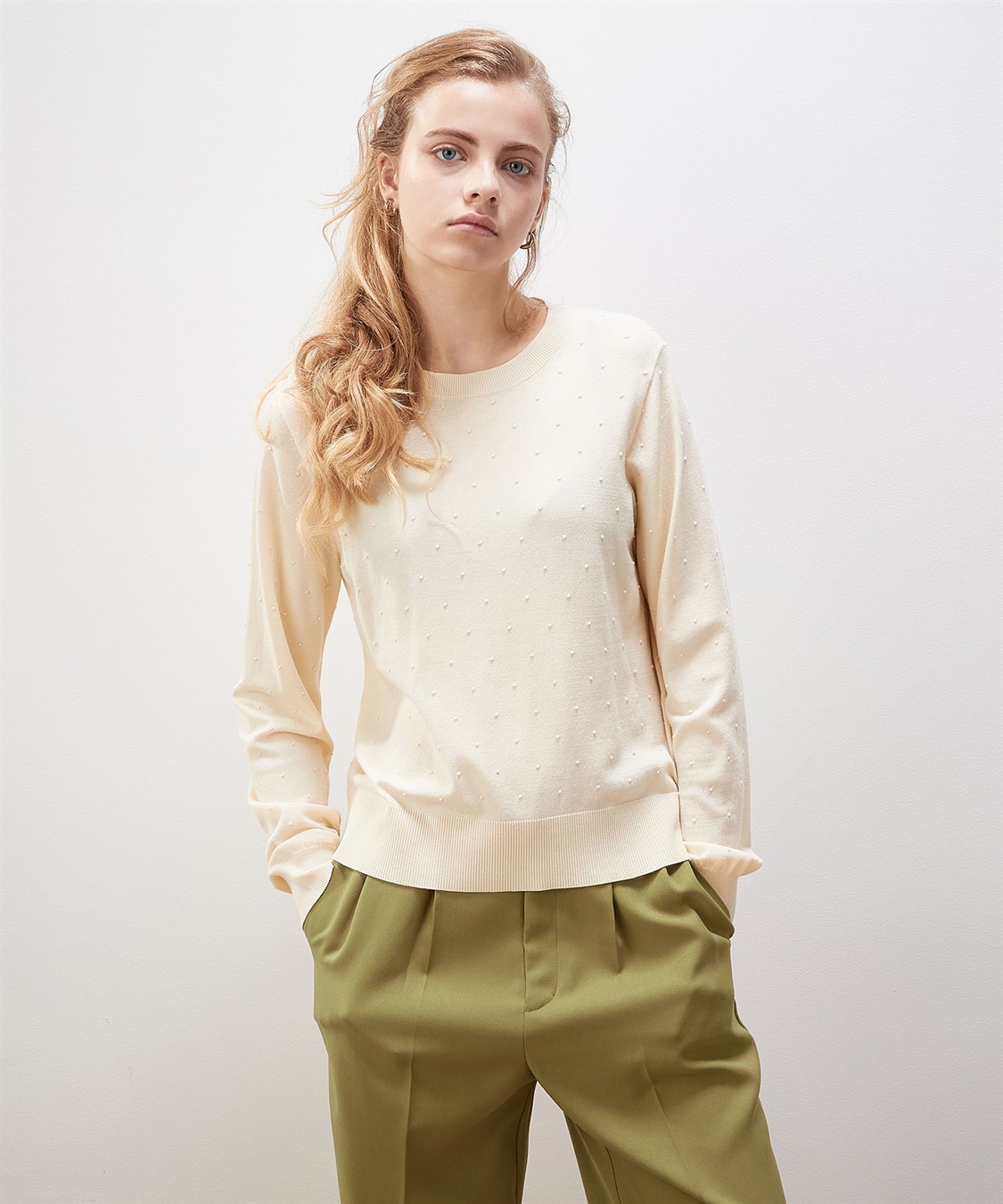 ドットジャガードニット LE SOUK HOLIDAY｜クロスプラス公式通販サイト