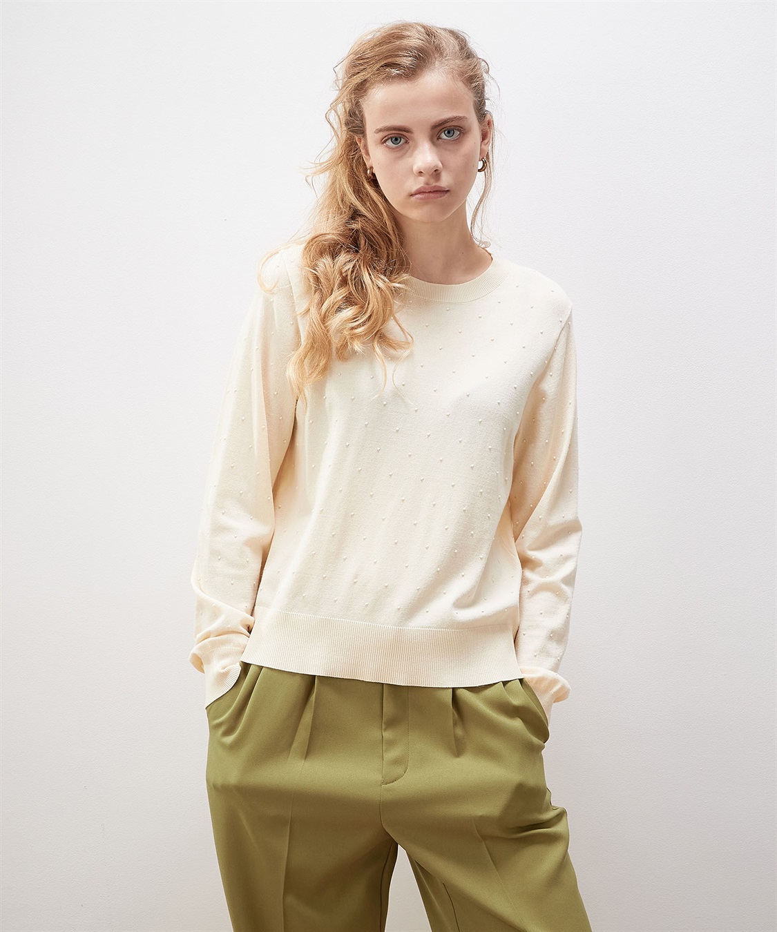 LE SOUK HOLIDAY ドットジャガードニット_sub_3