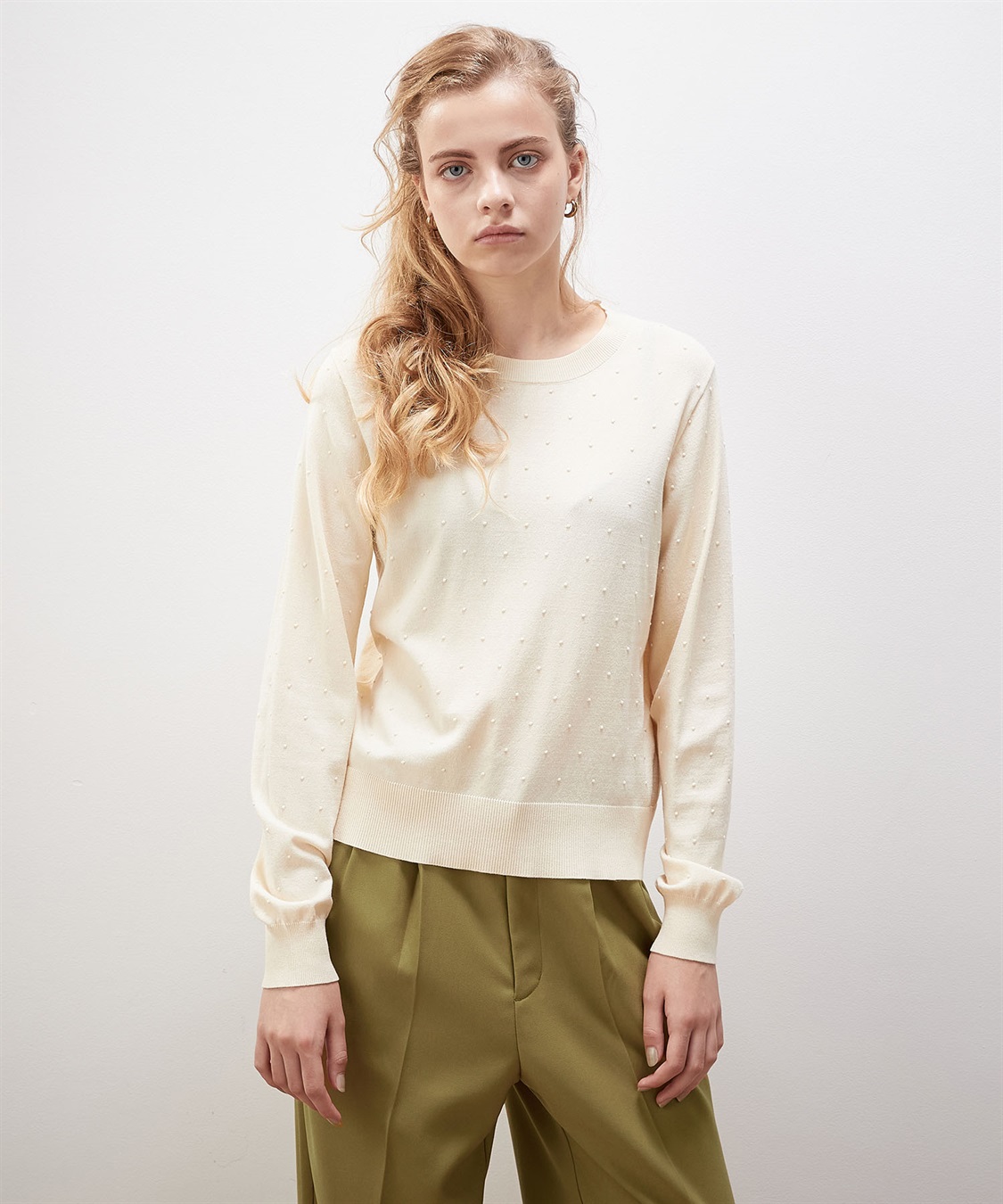 LE SOUK HOLIDAY ドットジャガードニット_sub_4