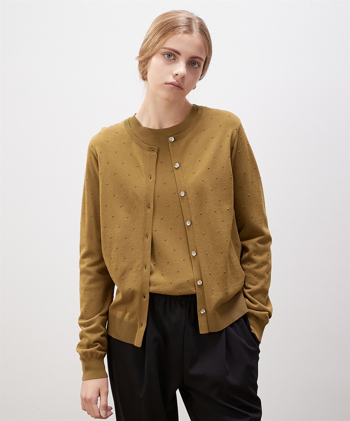 Linder ss17 カーディガン ドットジャガードカーディガン LE SOUK HOLIDAY｜クロスプラス