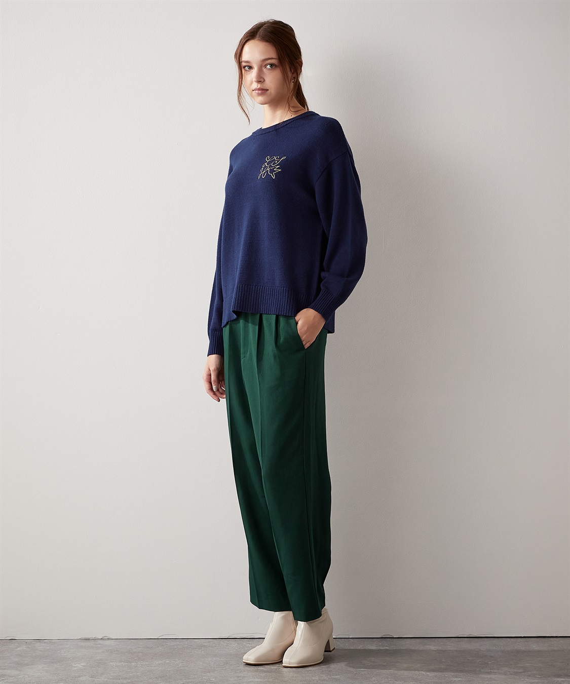 LE SOUK HOLIDAY スウェットライク ニットプルオーバー_sub_4