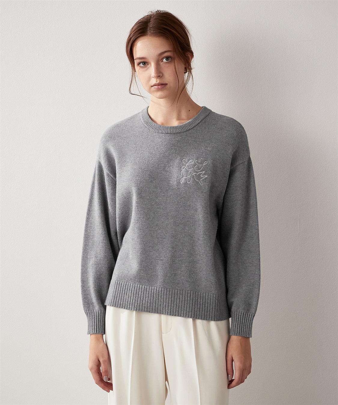 LE SOUK HOLIDAY スウェットライク ニットプルオーバー_sub_6