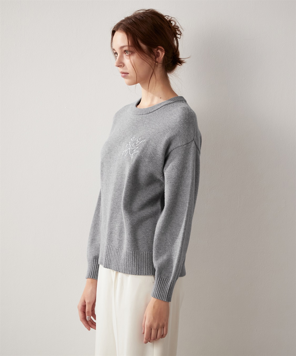 LE SOUK HOLIDAY スウェットライク ニットプルオーバー_sub_8