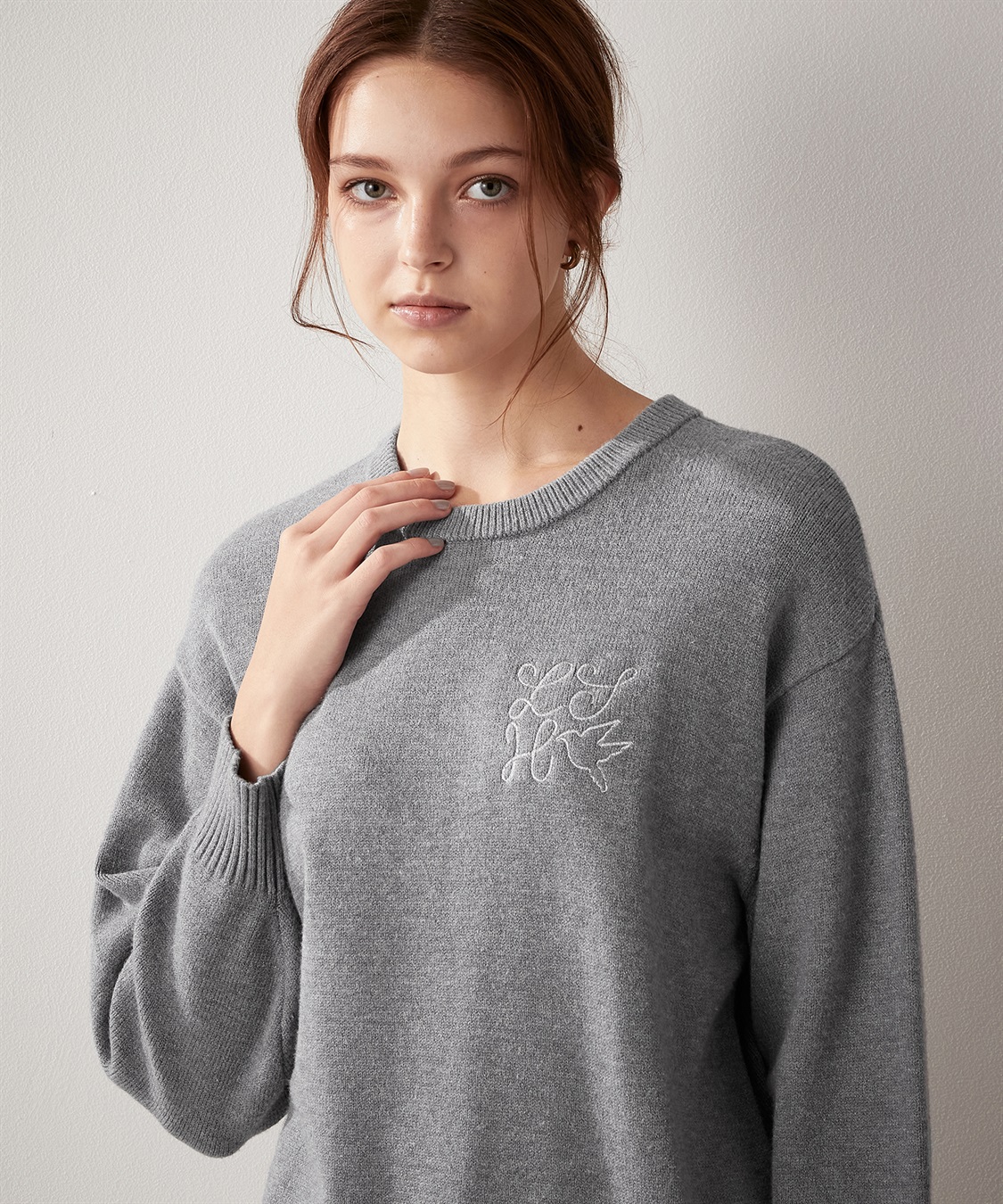 LE SOUK HOLIDAY スウェットライク ニットプルオーバー_sub_9