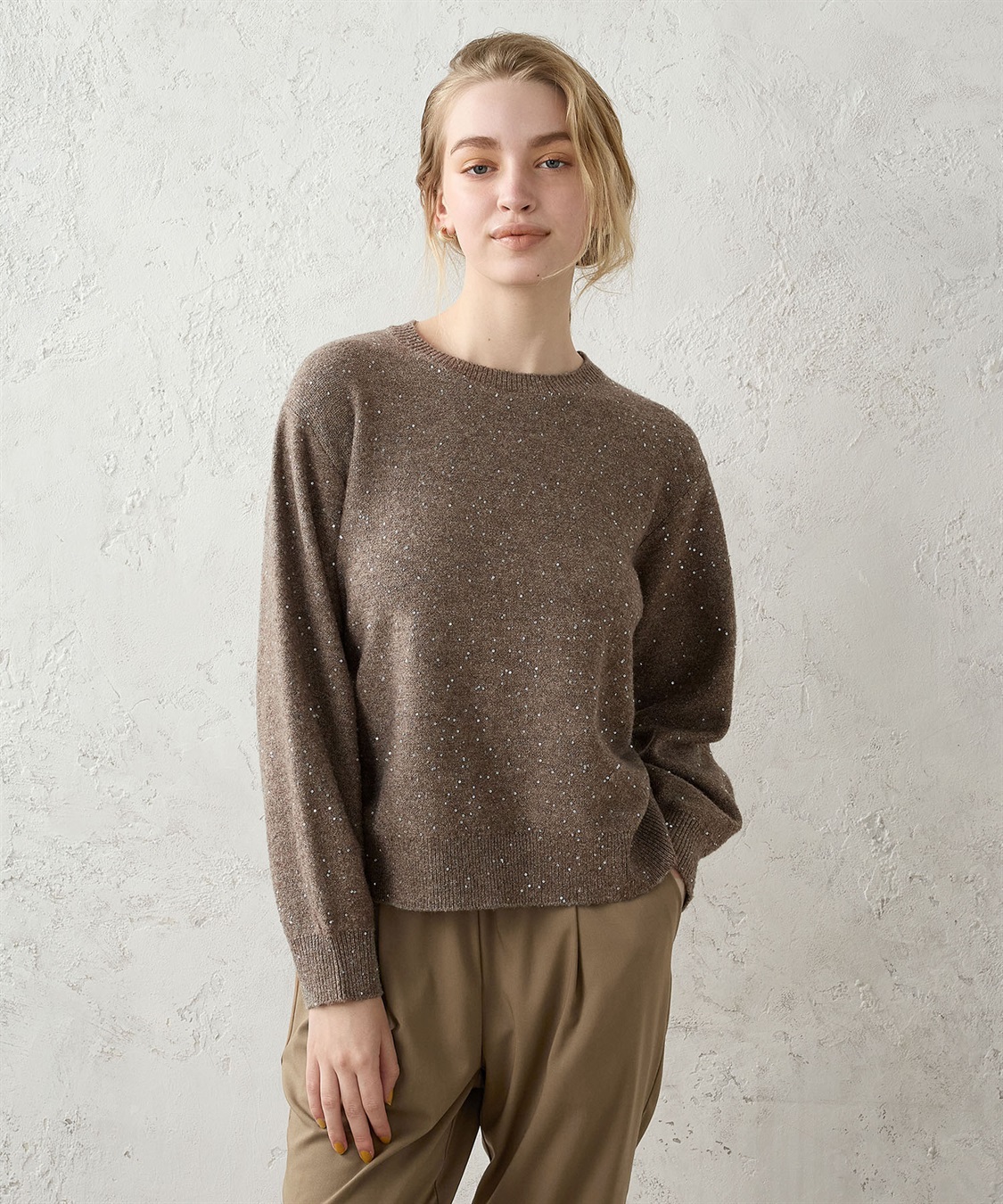 LE SOUK HOLIDAY スパンコール ニットプルオーバー_sub_17