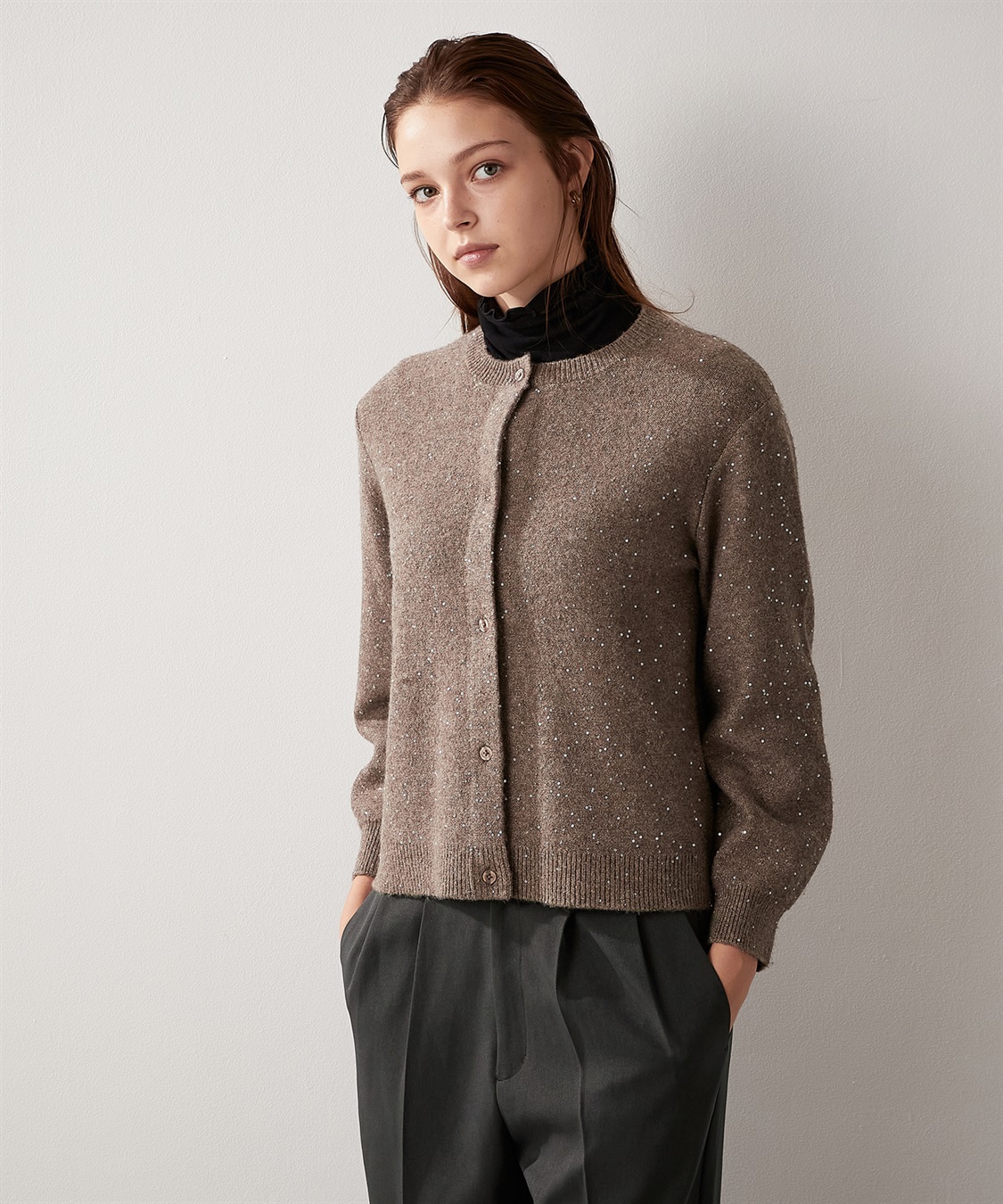 dries van notten スパンコール　カーディガン スパンコールツィードニットカーディガン – FACE SANS FARD