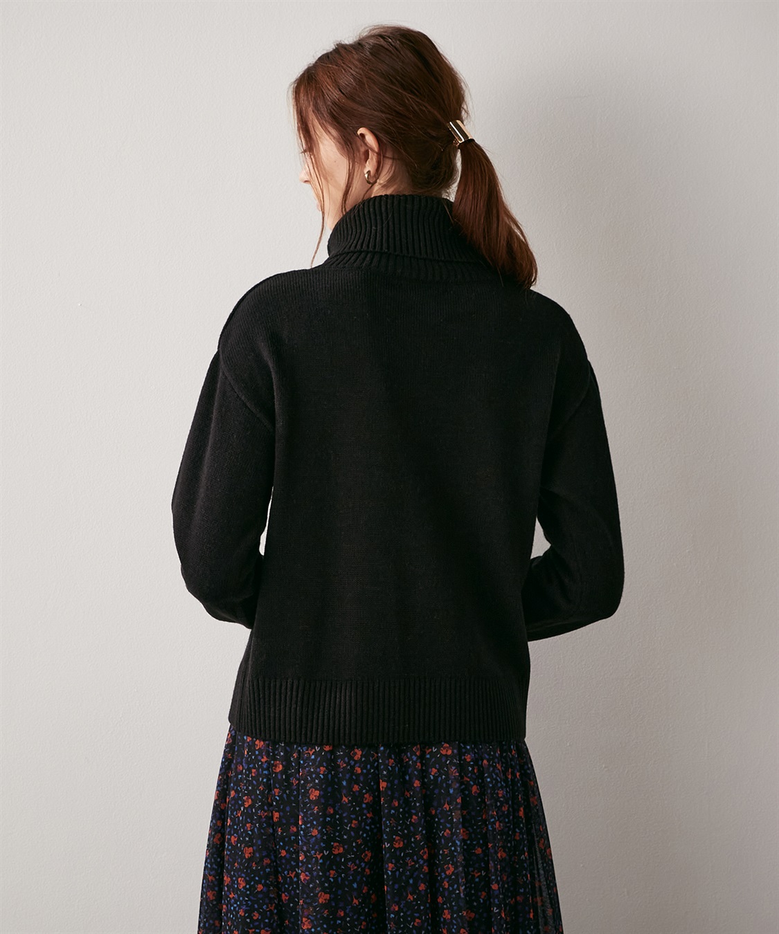 LE SOUK HOLIDAY 金ボタン タートルネック ニットプルオーバー_sub_5