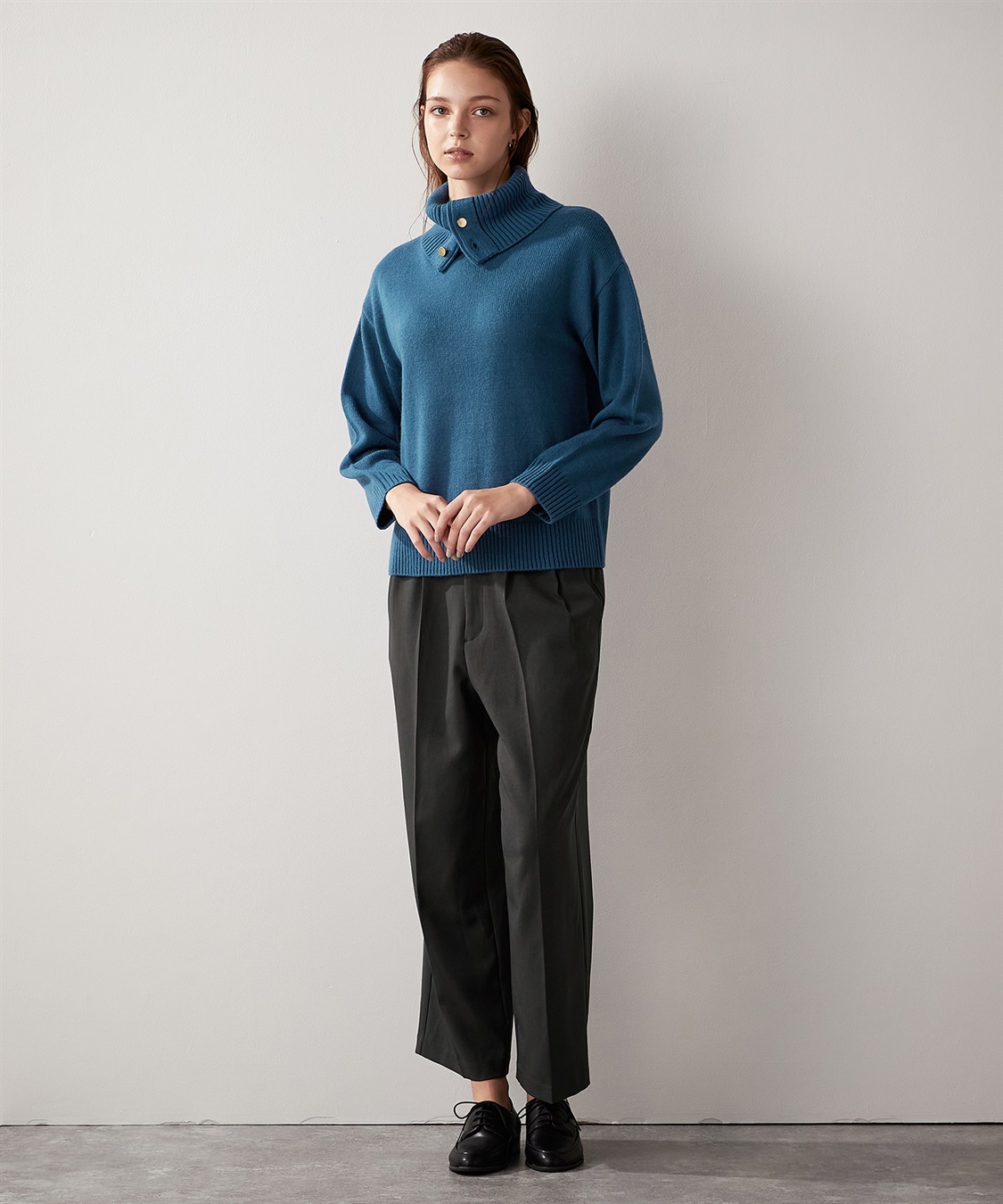 LE SOUK HOLIDAY 金ボタン タートルネック ニットプルオーバー_sub_18