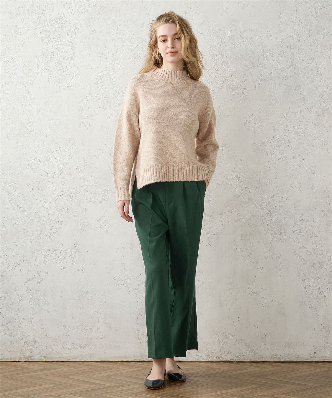 LE SOUK HOLIDAY ミックスヤーン ハイネックニットプルオーバー_sub_9