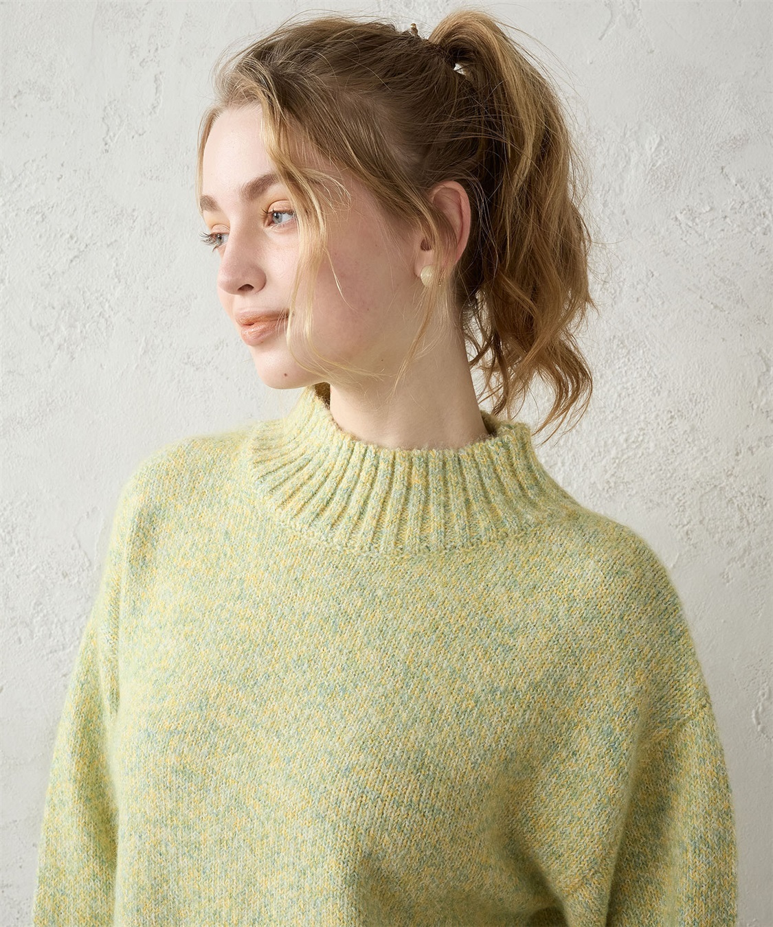 LE SOUK HOLIDAY ミックスヤーン ハイネックニットプルオーバー_sub_13