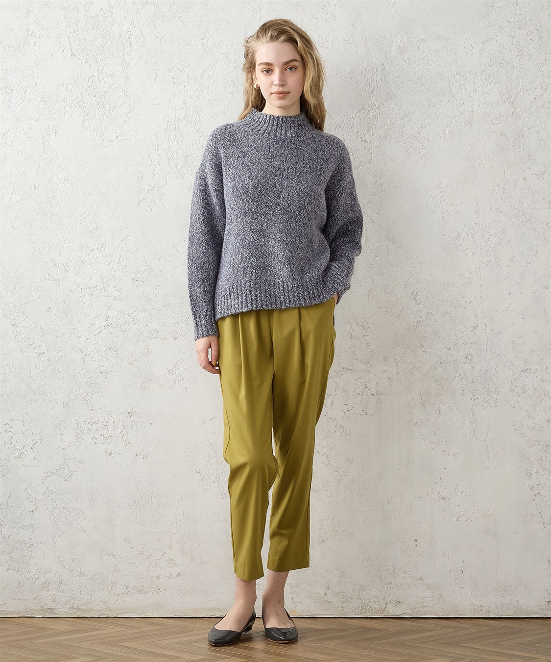 LE SOUK HOLIDAY ミックスヤーン ハイネックニットプルオーバー_sub_19