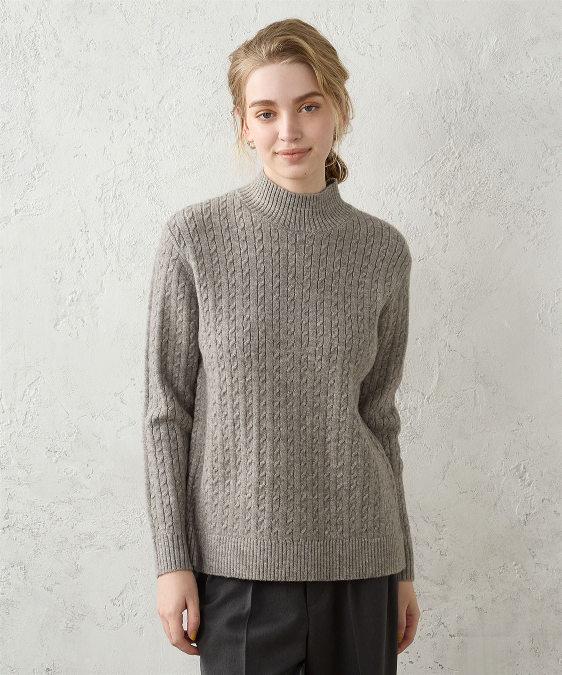 LE SOUK HOLIDAY ケーブルニット ハイネックプルオーバー_sub_21
