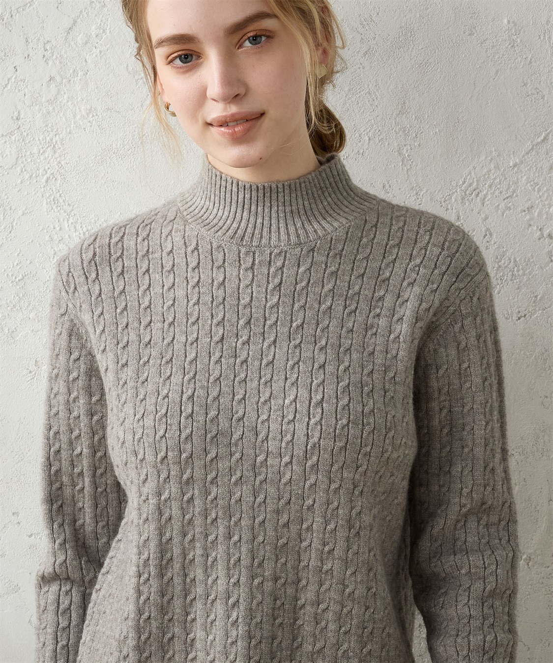 LE SOUK HOLIDAY ケーブルニット ハイネックプルオーバー_sub_22