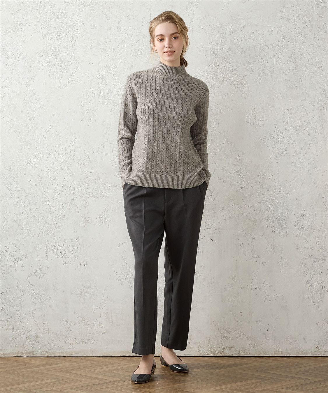 LE SOUK HOLIDAY ケーブルニット ハイネックプルオーバー_sub_23