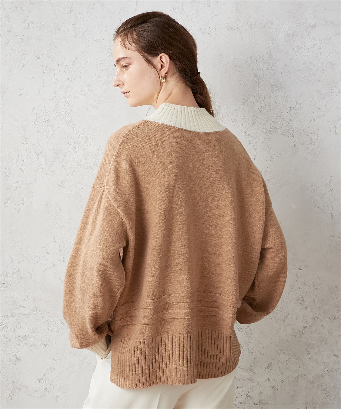 LE SOUK HOLIDAY 配色リブ ニットプルオーバー_sub_5