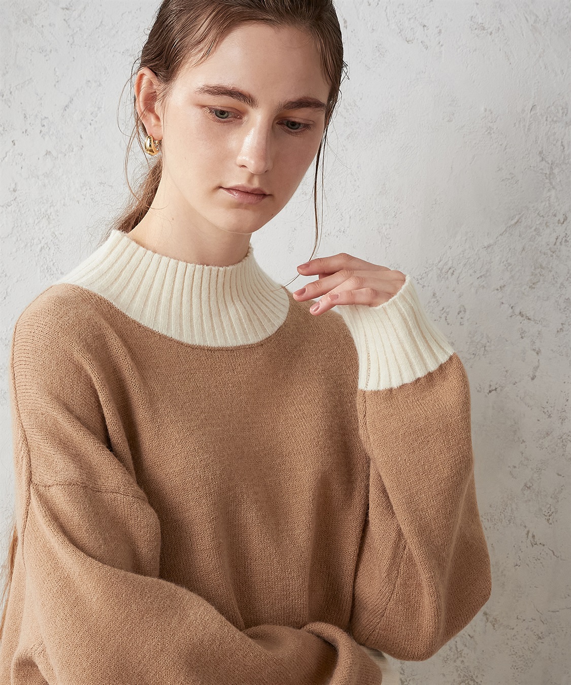 配色リブ ニットプルオーバー LE SOUK HOLIDAY｜クロスプラス