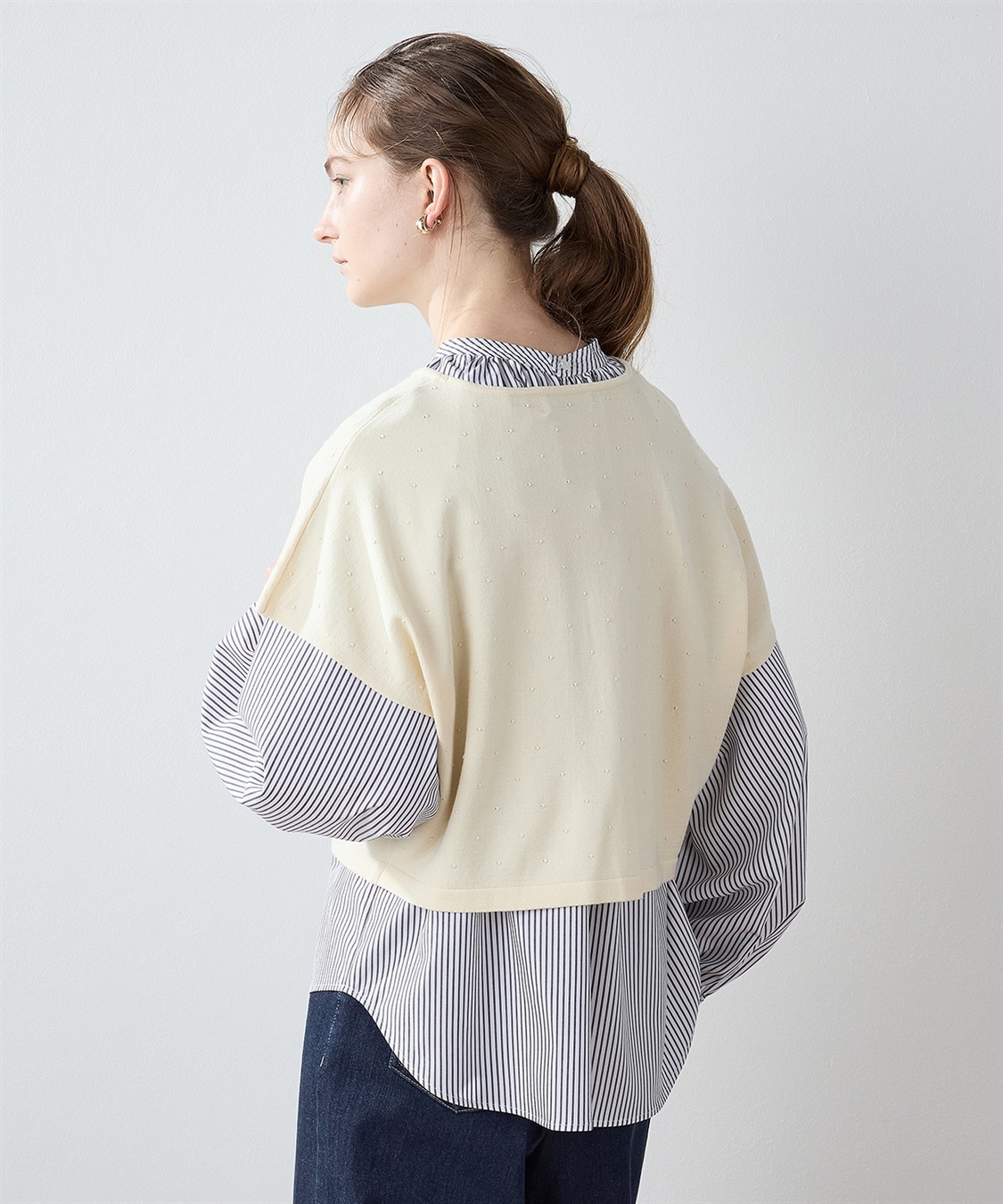 LE SOUK HOLIDAY ドットジャガード ニットベスト_sub_5